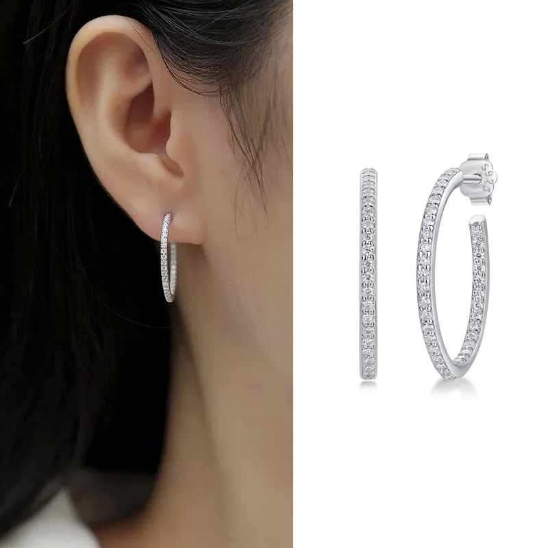 Lesf Earrings 925 Sterling Silver Original Moissanite Drop Earrings Engagement Fine Jewelry
Lesf Earrings 925 Sterling Silver Original Moissanite Drop Earrings Engagement Fine Jewelry