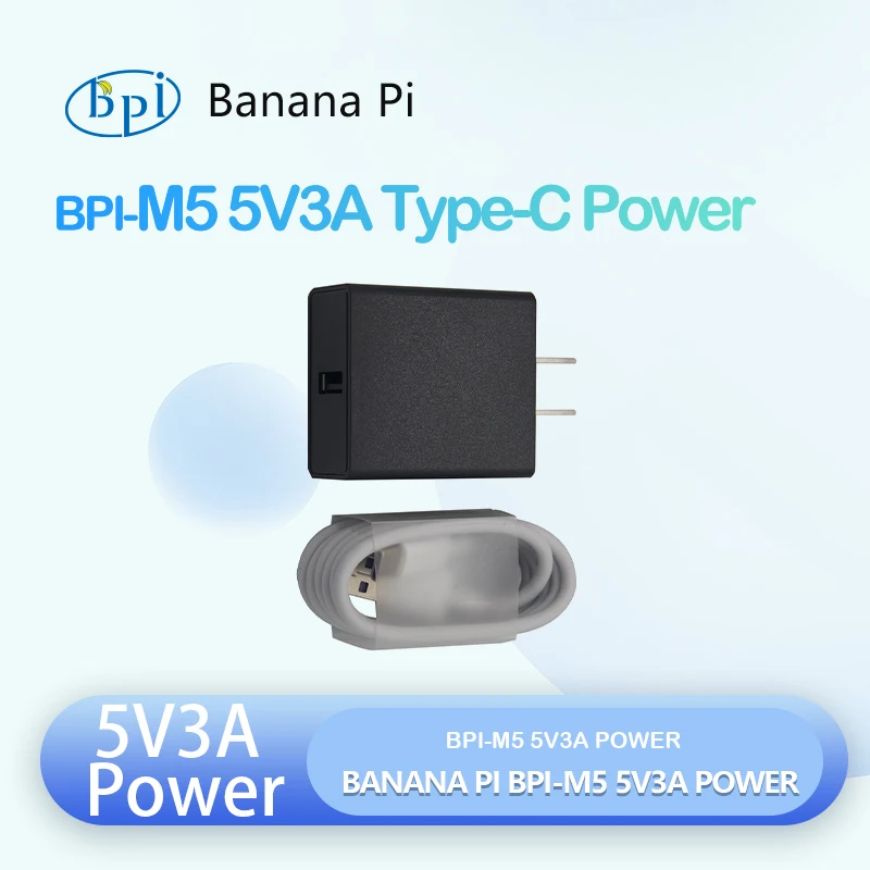 Зарядное устройство Banana Pi BPI-M5 5 в 3 А + кабель питания Type-C EU ,US опционально
Зарядное устройство Banana Pi BPI-M5 5 в 3 А + кабель питания Type-C EU ,US опционально