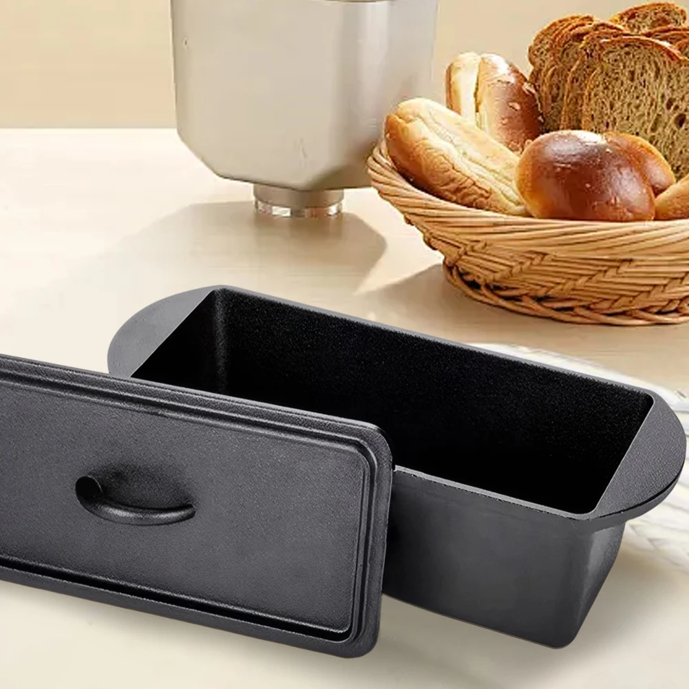 Cast Iron Pan with Lid Square Toast Mold None Coating Rectangular Loaf Pan Toast Box for Baking Cake Sandwich
Cast Iron Pan with Lid Square Toast Mold None Coating Rectangular Loaf Pan Toast Box for Baking Cake Sandwich