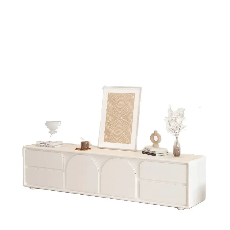 French cream wind TV cabinet, simple modern minimalist Internet celebrity TV cabinet, floor living room home
French cream wind TV cabinet, simple modern minimalist Internet celebrity TV cabinet, floor living room home