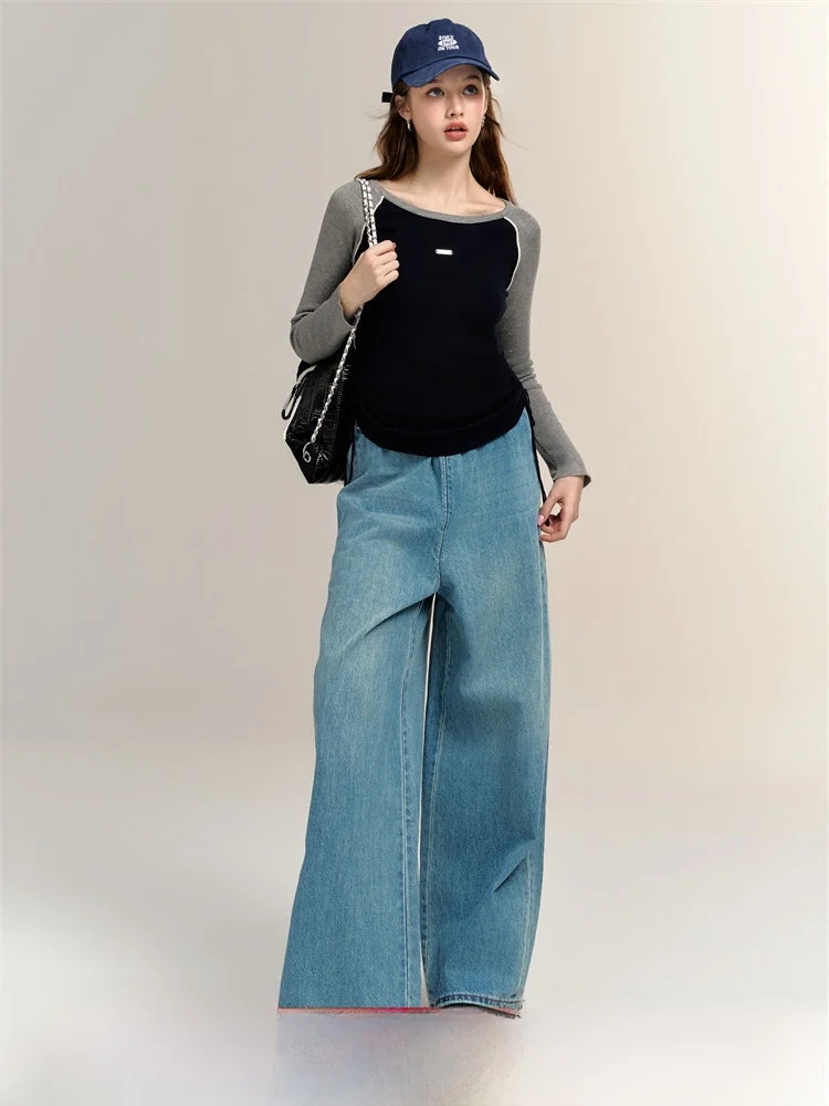 Chill Zoe American Color Blo Knitwear Spring Women's Design High-End Feeling Long Sve round Ne Regular Length T-irt
Chill Zoe American Color Blo Knitwear Spring Women's Design High-End Feeling Long Sve round Ne Regular Length T-irt