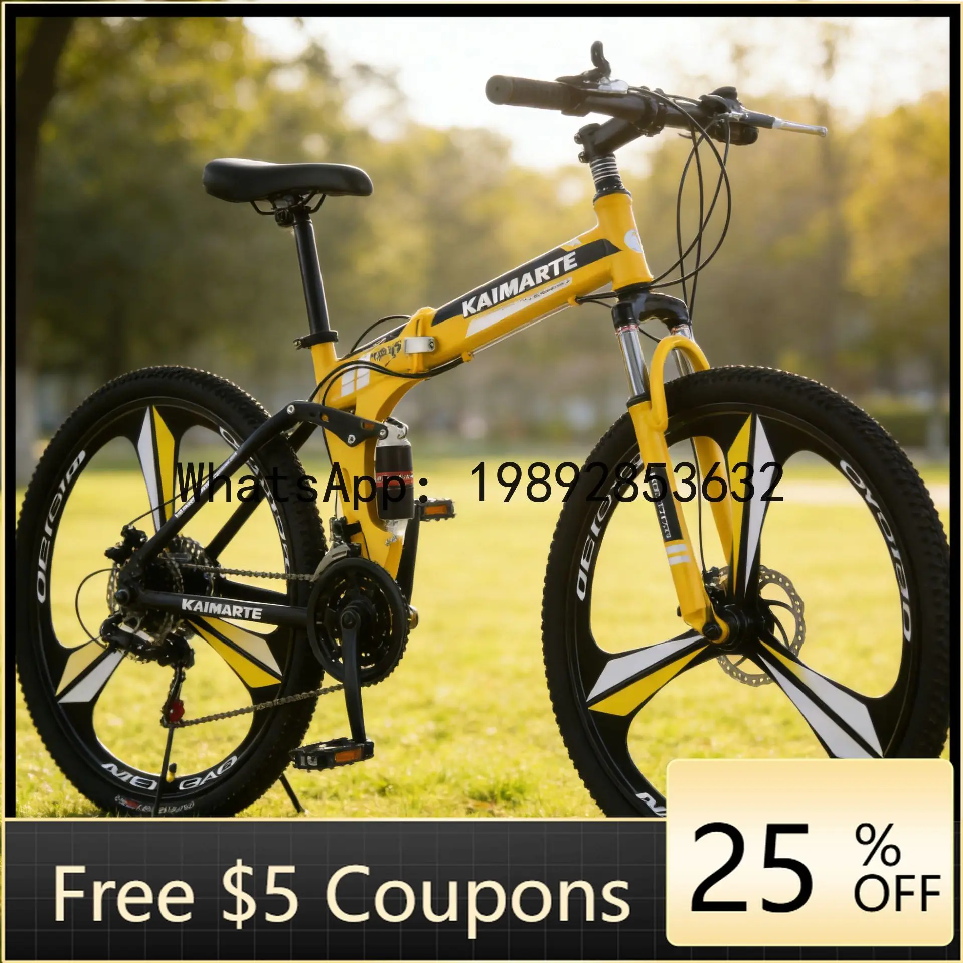 ZZ folding mountain bike - soft tail, gear shift, adult cycling, student commuter bike
ZZ folding mountain bike - soft tail, gear shift, adult cycling, student commuter bike
