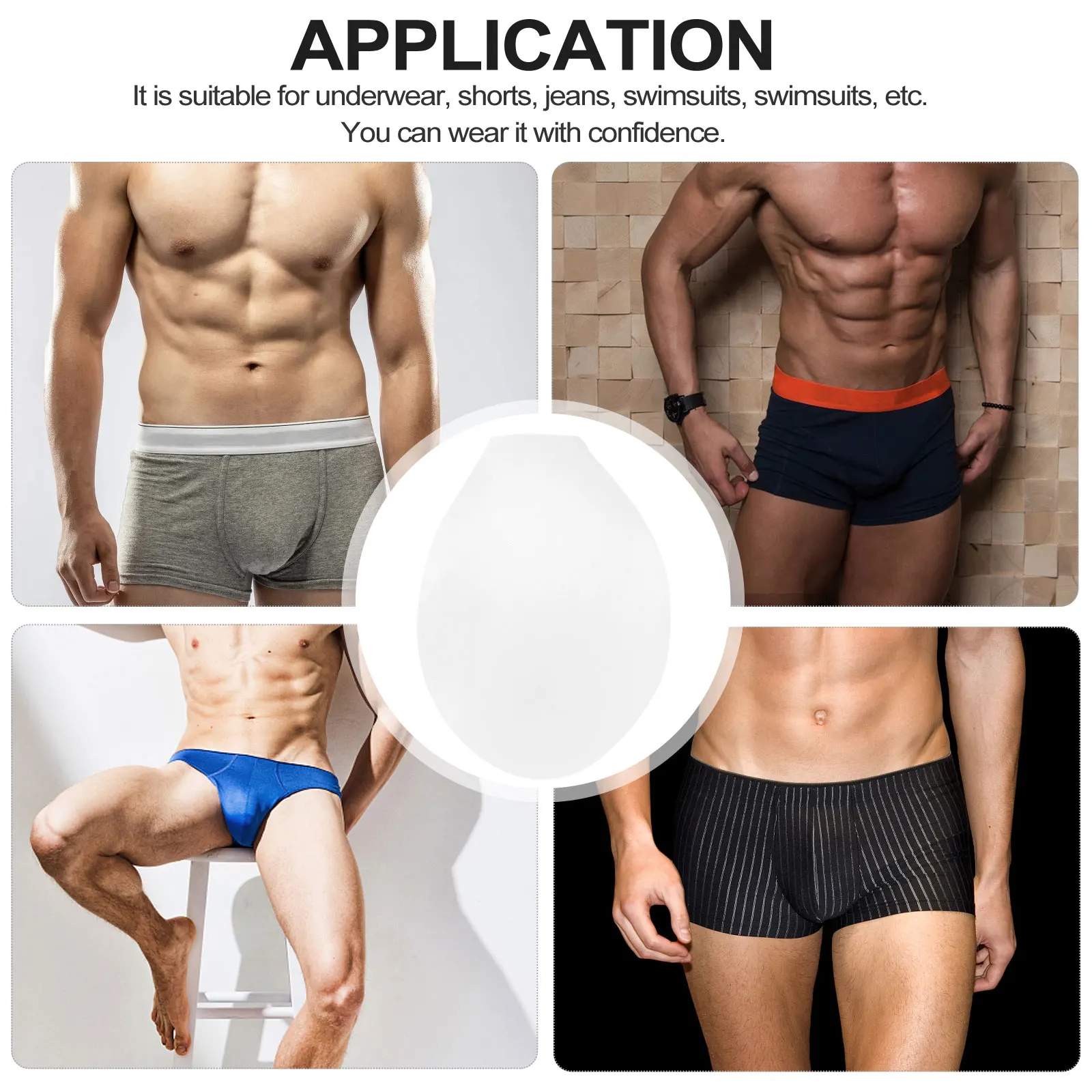 4Pcs Underwear Pad Bulge Premium Lightweight Portable No Odor Skin-Friendly Briefs Enlarge Cup for Nightclub Stage
4Pcs Underwear Pad Bulge Premium Lightweight Portable No Odor Skin-Friendly Briefs Enlarge Cup for Nightclub Stage