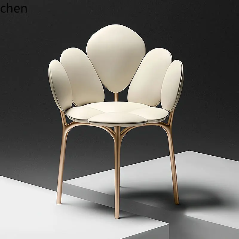 WL light luxury modern stainless steel dining chair personalized makeup chair art back petal leisure chair
WL light luxury modern stainless steel dining chair personalized makeup chair art back petal leisure chair