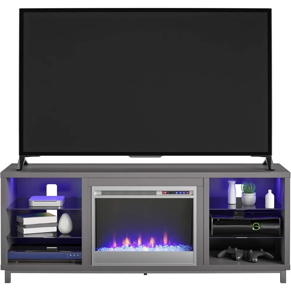 Ameriwood Home Lumina TV Stand with Electric Fireplace, 70-Inch TV Capacity, Heater and Remote Control
Ameriwood Home Lumina TV Stand with Electric Fireplace, 70-Inch TV Capacity, Heater and Remote Control