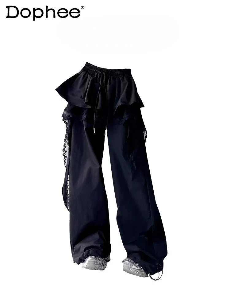 American High Street Fashion Trend Sweet Cool Girl Workwear Casual Pants Autumn New Lace Hot Girl Wide Leg Pants Women
American High Street Fashion Trend Sweet Cool Girl Workwear Casual Pants Autumn New Lace Hot Girl Wide Leg Pants Women