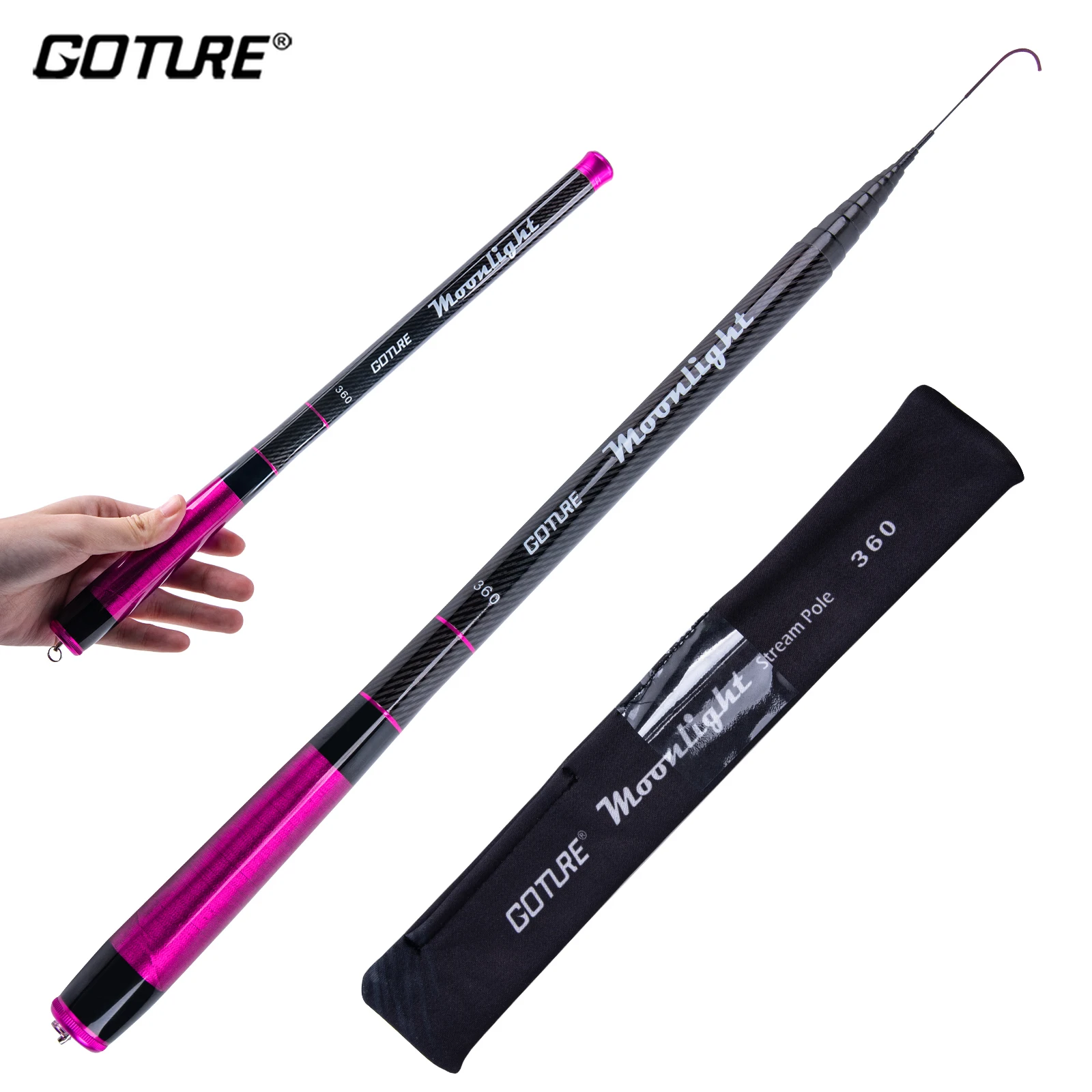 Goture Ultra-Lightweight Telescopic Stream Fishing Rod 1.8-3.6M Portable Carbon Pole for Freshwater Trout Fishing
Goture Ultra-Lightweight Telescopic Stream Fishing Rod 1.8-3.6M Portable Carbon Pole for Freshwater Trout Fishing