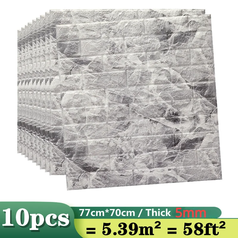 5MM thick 3D Wall Panel Self Adhesive Foam Plastic Wall Sticker Peel Living Room Bedroom Marble Stickers Wall Papers Home Decor
5MM thick 3D Wall Panel Self Adhesive Foam Plastic Wall Sticker Peel Living Room Bedroom Marble Stickers Wall Papers Home Decor