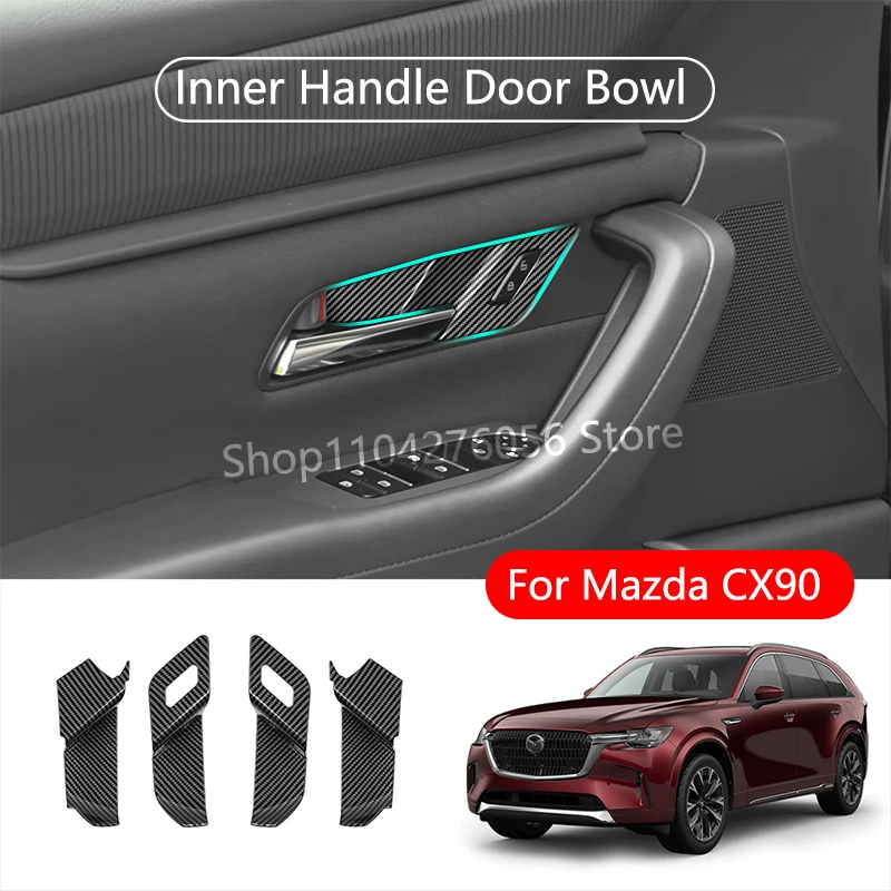 LHD For Mazda CX-90 CX90 2024 2025 Car Interior Door Handle Bowl Frame Cover Trim ABS CarbonFiber Interior Accessories
LHD For Mazda CX-90 CX90 2024 2025 Car Interior Door Handle Bowl Frame Cover Trim ABS CarbonFiber Interior Accessories