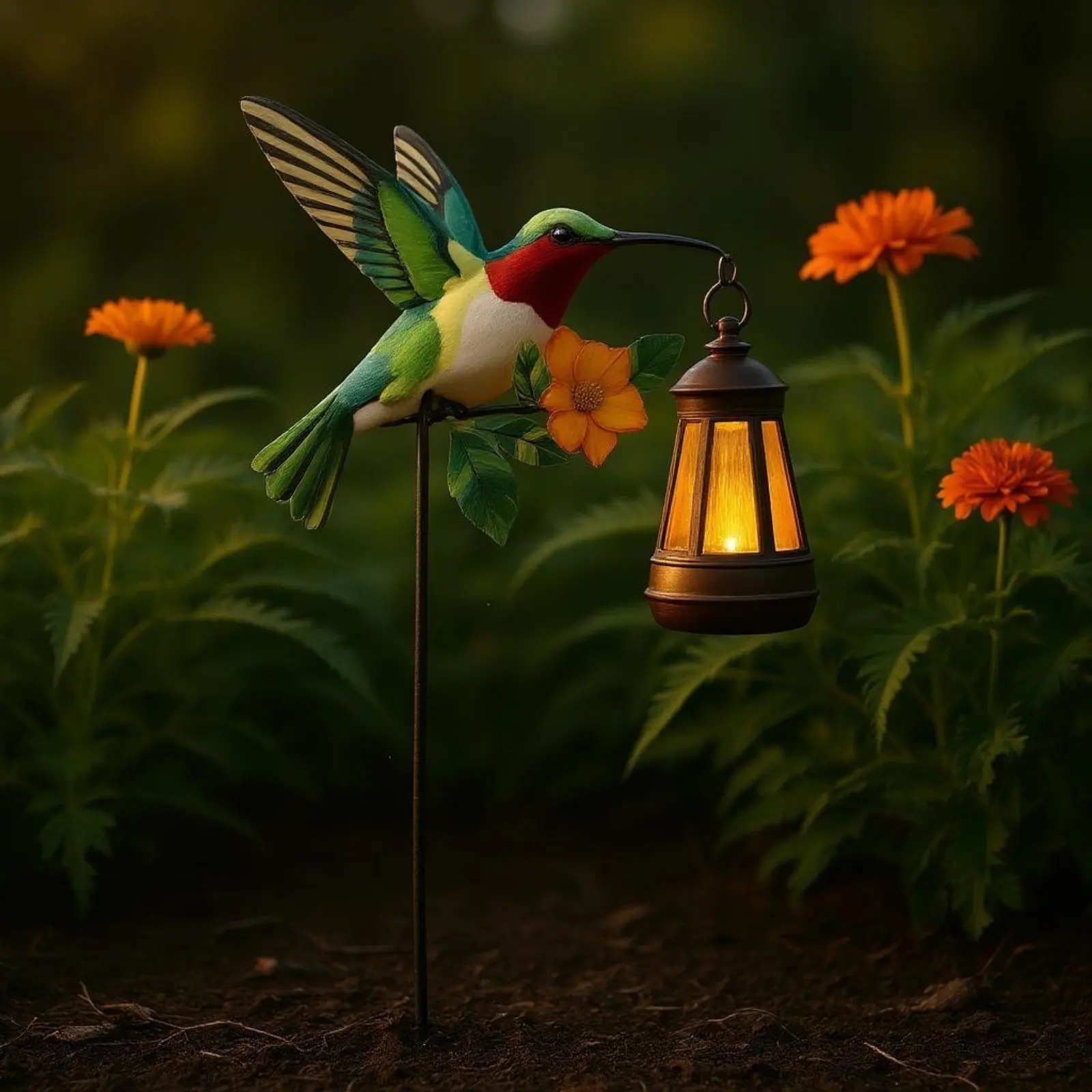 Solar Hummingbird Lantern Auto on/dusk Hummingbird Garden Stake Lantern Outdoor Decor Weather Resistant Yard Ornament Warm
Solar Hummingbird Lantern Auto on/dusk Hummingbird Garden Stake Lantern Outdoor Decor Weather Resistant Yard Ornament Warm