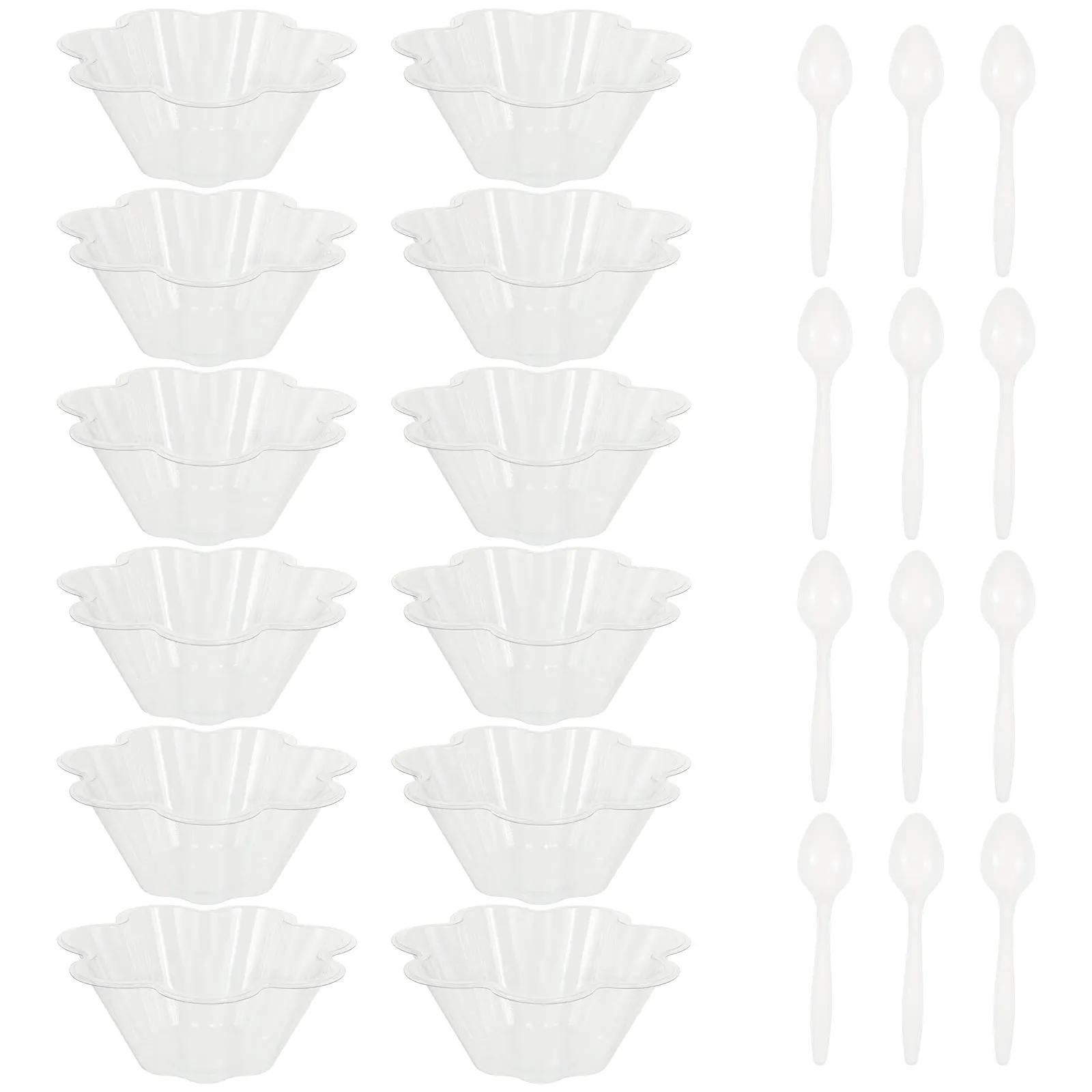 Disposable Ice Cream Bowl Plastic Dessert Bowls Pudding Cup Spoons Home Use Serving Container Safe Quality Perfect Gifts
Disposable Ice Cream Bowl Plastic Dessert Bowls Pudding Cup Spoons Home Use Serving Container Safe Quality Perfect Gifts