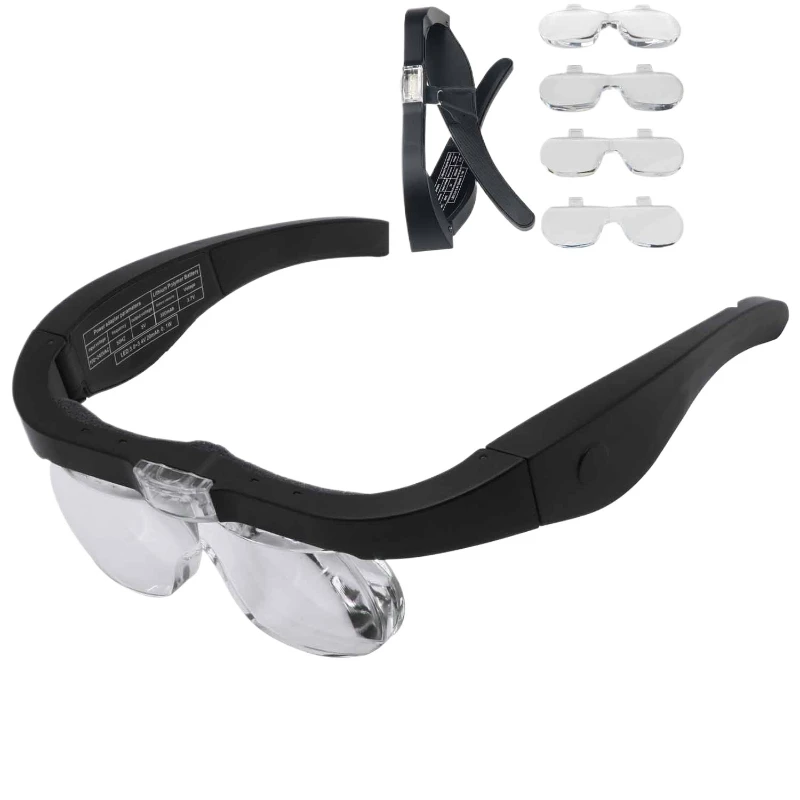 Reading Jewelers Watchmaker Repair Wearing Magnifying Glasses Magnifier1.5X 2.5X 3.5X 5.0X USB Rechargeable With LED Light
Reading Jewelers Watchmaker Repair Wearing Magnifying Glasses Magnifier1.5X 2.5X 3.5X 5.0X USB Rechargeable With LED Light