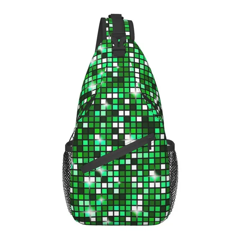 Casual Emerald Green Disco Ball Glitter Sling Bag for Cycling Camping Men's Chest Crossbody Backpack Shoulder Daypack
Casual Emerald Green Disco Ball Glitter Sling Bag for Cycling Camping Men's Chest Crossbody Backpack Shoulder Daypack