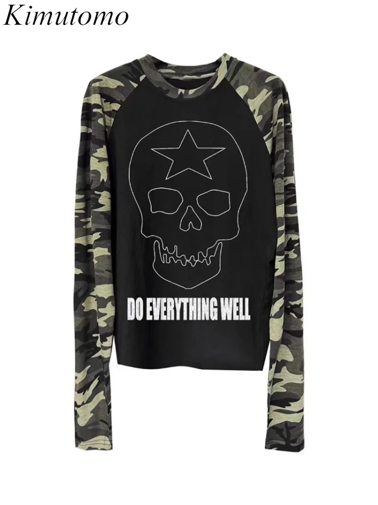 Kimutomo Women T Shirts Y2k Aesthetic Harajuku Skulls Printed Long Sleeve Vintage Grunge Tops Autumn Winter Female Tops Casual
Kimutomo Women T Shirts Y2k Aesthetic Harajuku Skulls Printed Long Sleeve Vintage Grunge Tops Autumn Winter Female Tops Casual