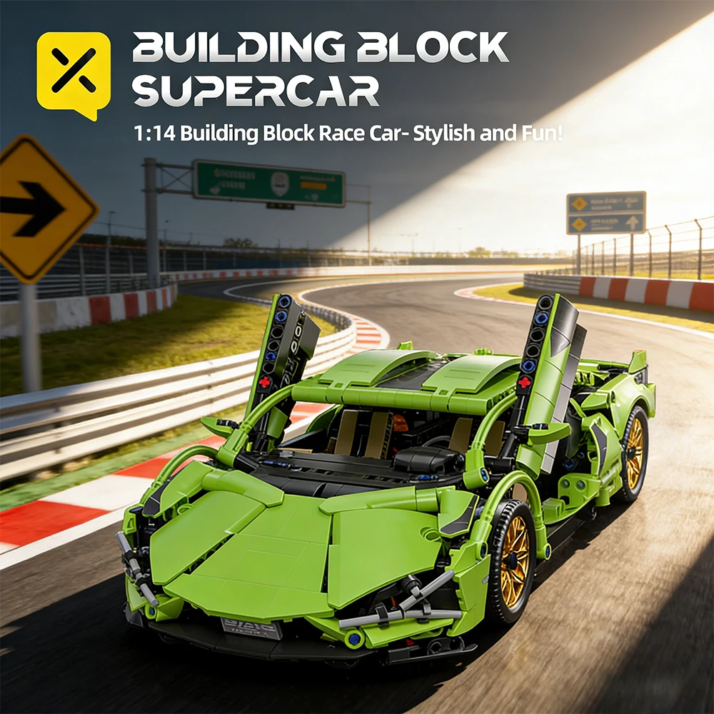 Технический суперкар, строительные блоки, дизайн гоночного автомобиля, модель «сделай сам», коллекционная конструкция автомобиля, развивающие игрушки, украшения для мальчиков
Технический суперкар, строительные блоки, дизайн гоночного автомобиля, модель «сделай сам», коллекционная конструкция автомобиля, развивающие игрушки, украшения для мальчиков