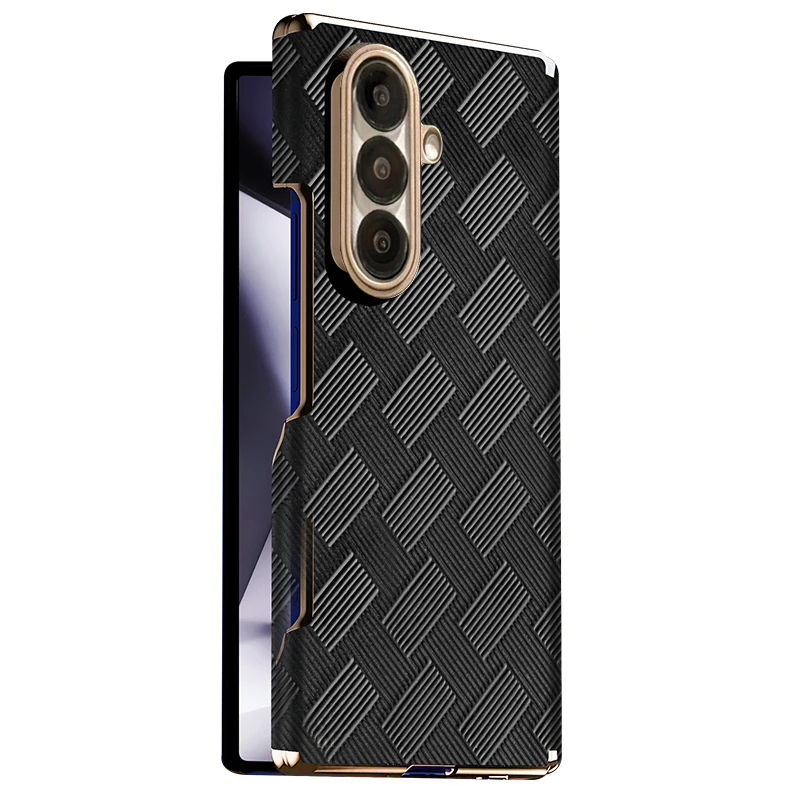 Leather Cover For Samsung Galaxy Z Fold 7 Case Plating Hinged Protective Shell
Leather Cover For Samsung Galaxy Z Fold 7 Case Plating Hinged Protective Shell