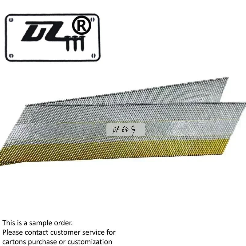 15GA DA Angle FinishNails 64mmSmooth Shank Galvanized Steel Brad Nails fastenersForUpholstery (Pack of 1000PCS 100PCS*10ROWS)
15GA DA Angle FinishNails 64mmSmooth Shank Galvanized Steel Brad Nails fastenersForUpholstery (Pack of 1000PCS 100PCS*10ROWS)