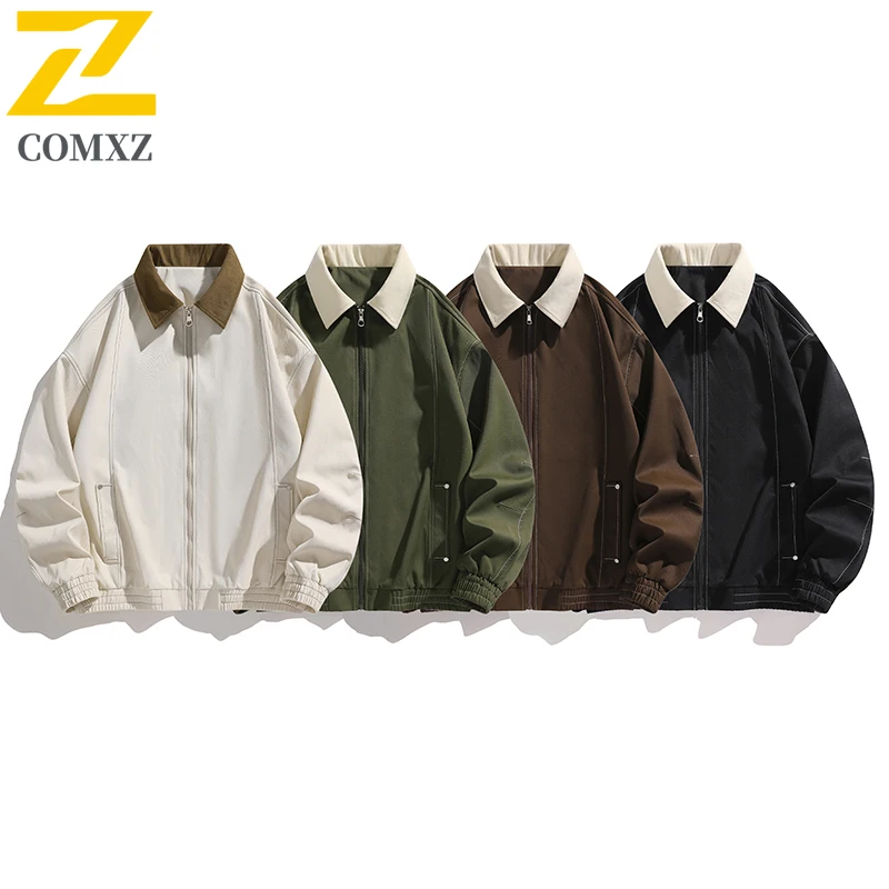 COMXZ Мужская куртка с лацканами 2025, уличная альпинистская, пешая, для кемпинга, ветрозащитная, легкая рабочая одежда, пальто, повседневное осеннее модное ветровка
COMXZ Мужская куртка с лацканами 2025, уличная альпинистская, пешая, для кемпинга, ветрозащитная, легкая рабочая одежда, пальто, повседневное осеннее модное ветровка