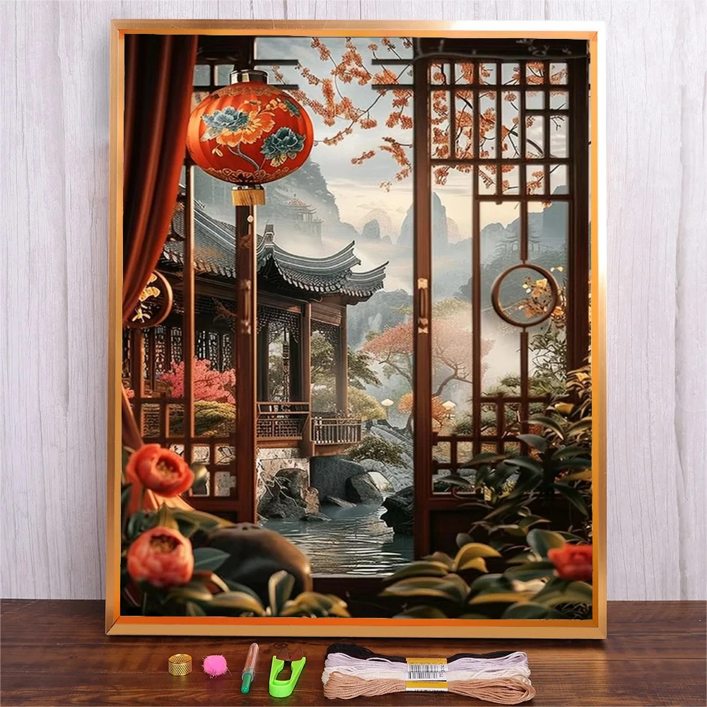 Full Patterns Printed Embroidery Kit Adult Handmade For Beginners Beautiful Art Home Decor Chinese Retro Building Cross Stitch
Full Patterns Printed Embroidery Kit Adult Handmade For Beginners Beautiful Art Home Decor Chinese Retro Building Cross Stitch