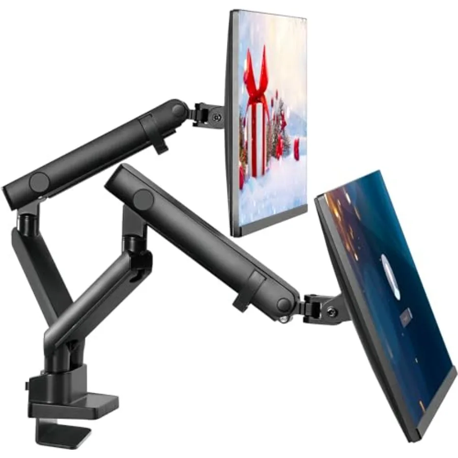 Dual Monitor Arm Stand for 35 Inch Screens Full Adjustable VESA Mount, Heavy Duty Steel, Black, Supports 26.4lbs per Arm, C-Cla
Dual Monitor Arm Stand for 35 Inch Screens Full Adjustable VESA Mount, Heavy Duty Steel, Black, Supports 26.4lbs per Arm, C-Cla