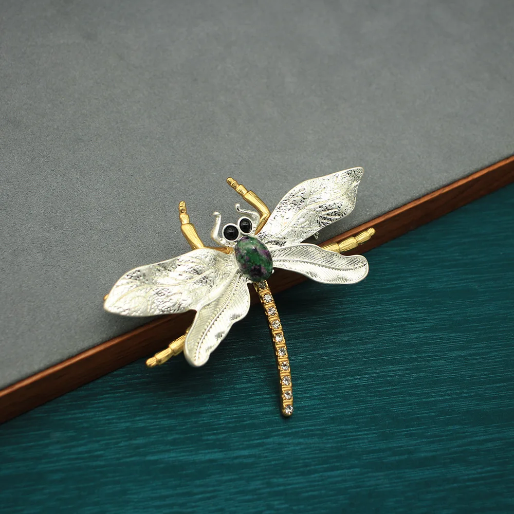 Animal & Insect Brooch - Dragonfly Two-tone Brooch - Statement Jewelry
Animal & Insect Brooch - Dragonfly Two-tone Brooch - Statement Jewelry