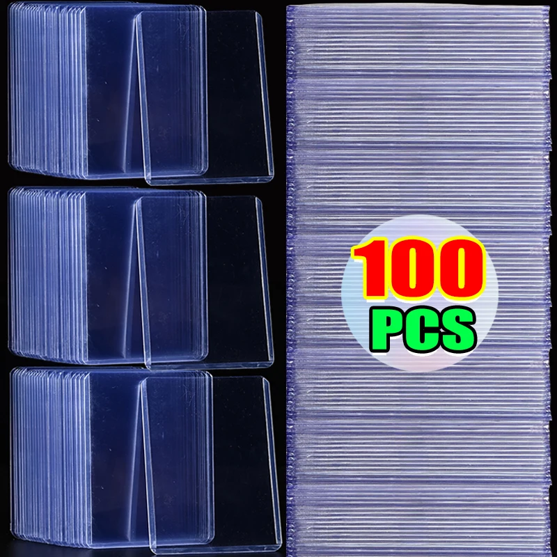 100-1Pack 35PT Transparent Card Sleeves TopLoaders PVC Hard Plastic Game Cards Holder Cover for Collectible Trading Cards
100-1Pack 35PT Transparent Card Sleeves TopLoaders PVC Hard Plastic Game Cards Holder Cover for Collectible Trading Cards