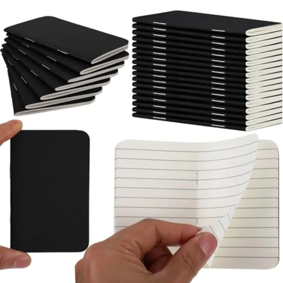 12 Pack Pocket Notebook Mini Composition Notebooks, 30 Sheets 60 Lined Pages Notebooks with Kraft Brown Kraft Paper Cover, 3.5*
12 Pack Pocket Notebook Mini Composition Notebooks, 30 Sheets 60 Lined Pages Notebooks with Kraft Brown Kraft Paper Cover, 3.5*