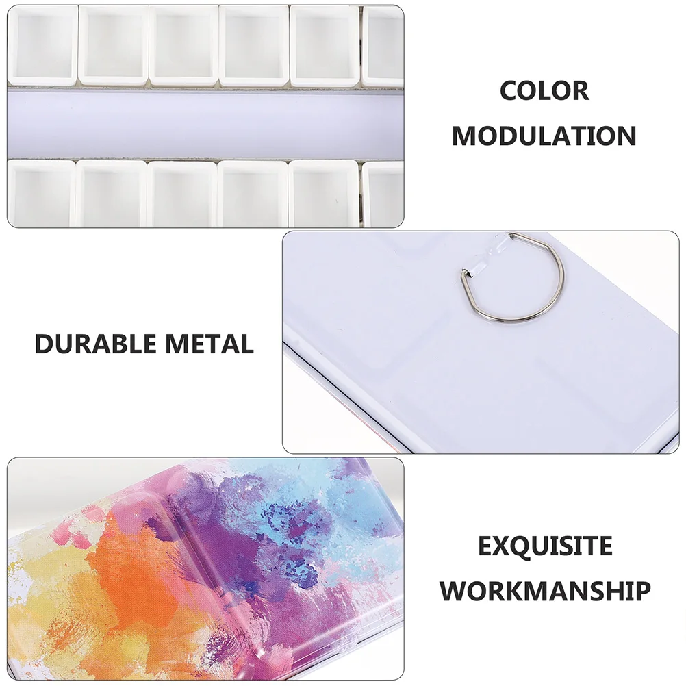 Tin Box Watercolor Paint Student Paints Mixing Palette Stainless Steel Painting Tray
Tin Box Watercolor Paint Student Paints Mixing Palette Stainless Steel Painting Tray
