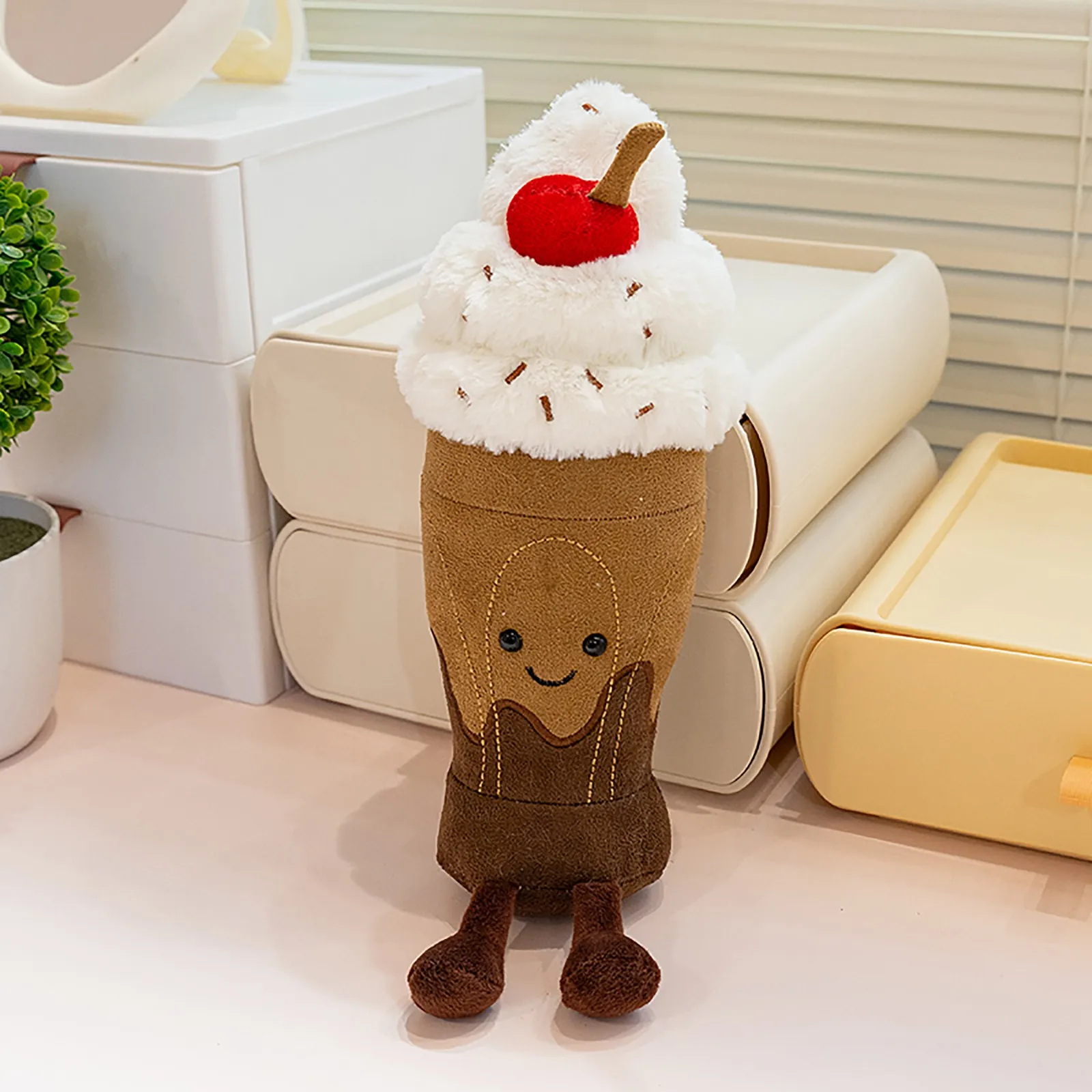 Chocolate Milkshake 10cm Ice Cream Doll Desktop Decoration Cat And Dog Companion Toy Pet Holiday Gift
Chocolate Milkshake 10cm Ice Cream Doll Desktop Decoration Cat And Dog Companion Toy Pet Holiday Gift