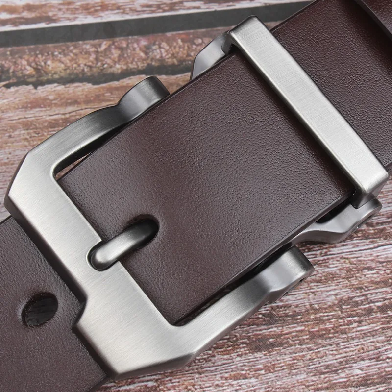 Men's Genuine Leather Pin Buckle Belt, Fashion Casual Pure Cowhide Jeans Male Waistband, Trendy Handcrafted Youth Versatile Belt
Men's Genuine Leather Pin Buckle Belt, Fashion Casual Pure Cowhide Jeans Male Waistband, Trendy Handcrafted Youth Versatile Belt