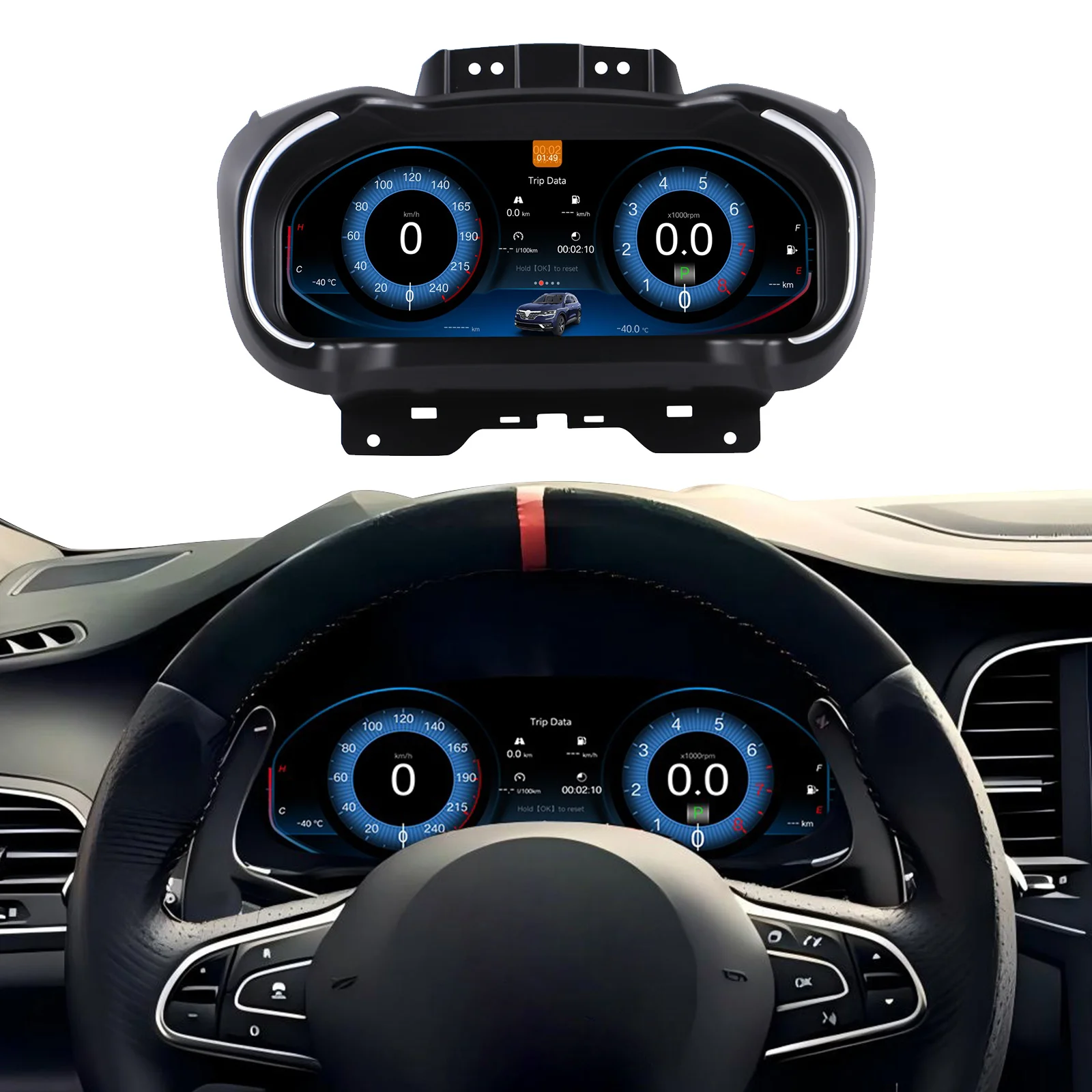 12,3-дюймовый цифровой комплект приборов для Renault Koleos Mégane IV 2016-2019, приборная панель, спидометр, ЖК-панель приборов
12,3-дюймовый цифровой комплект приборов для Renault Koleos Mégane IV 2016-2019, приборная панель, спидометр, ЖК-панель приборов