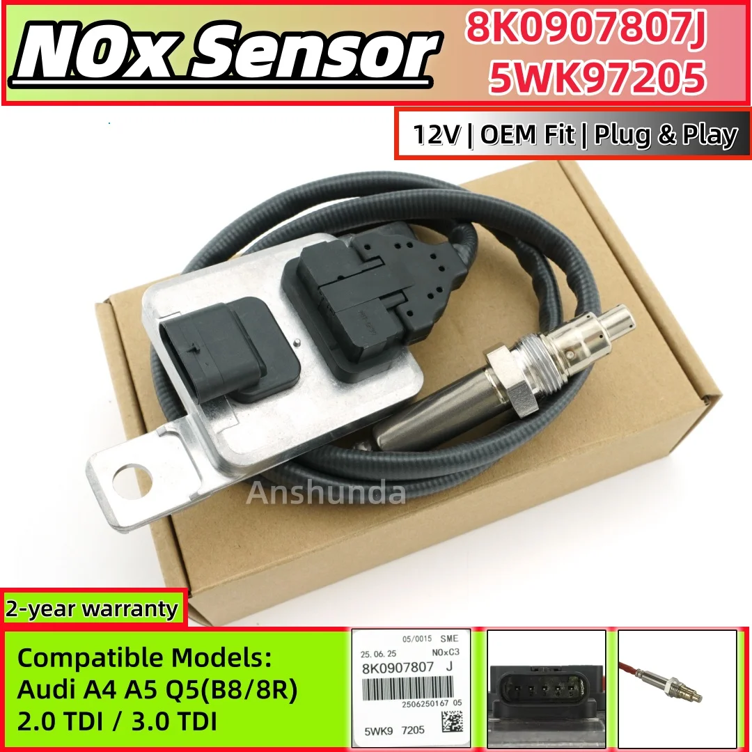 OEM Replacement NOx Sensor 8K0907807J 5WK97205 for Audi A4 A5 Q5
OEM Replacement NOx Sensor 8K0907807J 5WK97205 for Audi A4 A5 Q5