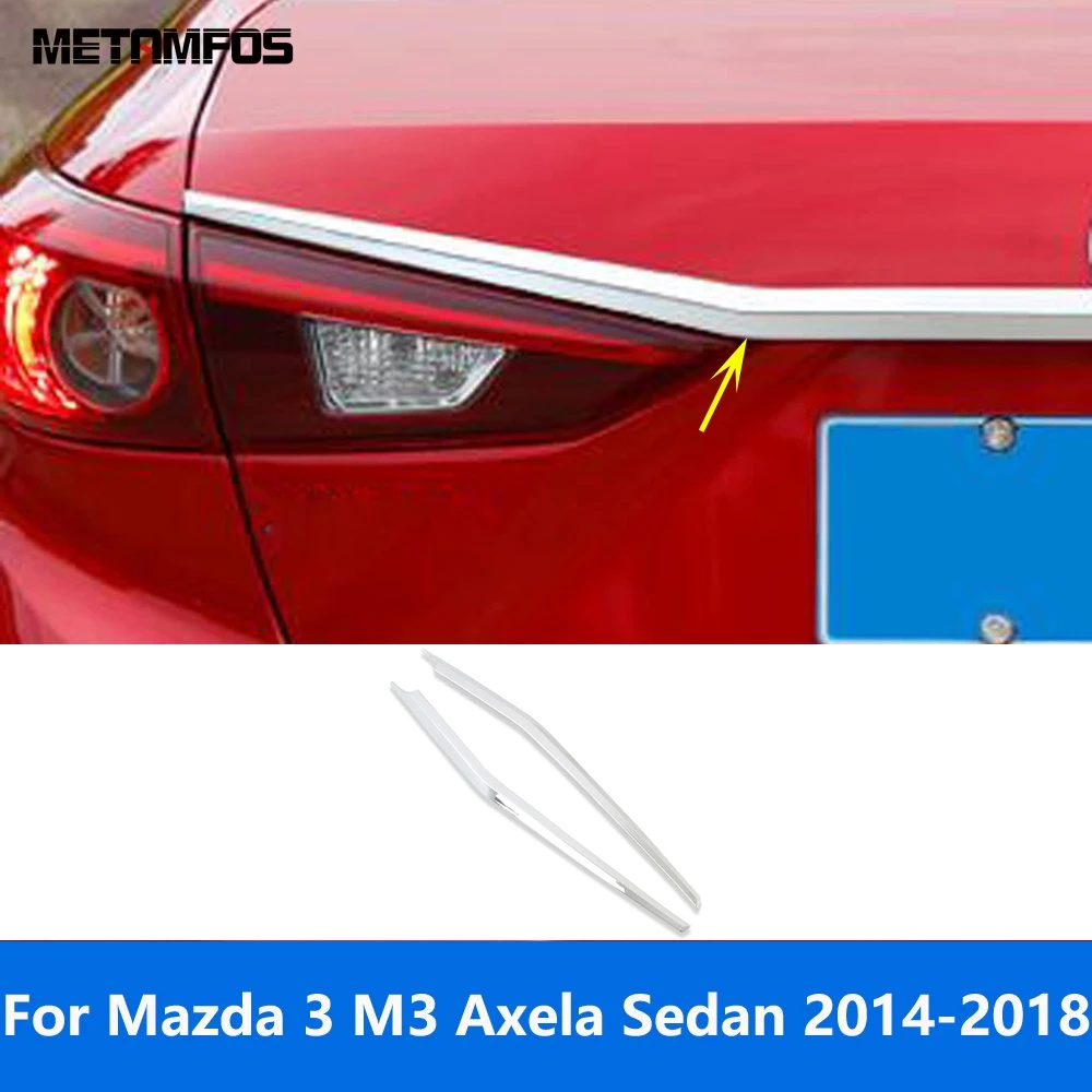 Rear Trunk Lid Tail Door Boot Cover Trim For Mazda 3 M3 Axela Sedan 2014 2015 2016 2017 2018 Chrome Accessories Car Styling 
Rear Trunk Lid Tail Door Boot Cover Trim For Mazda 3 M3 Axela Sedan 2014 2015 2016 2017 2018 Chrome Accessories Car Styling