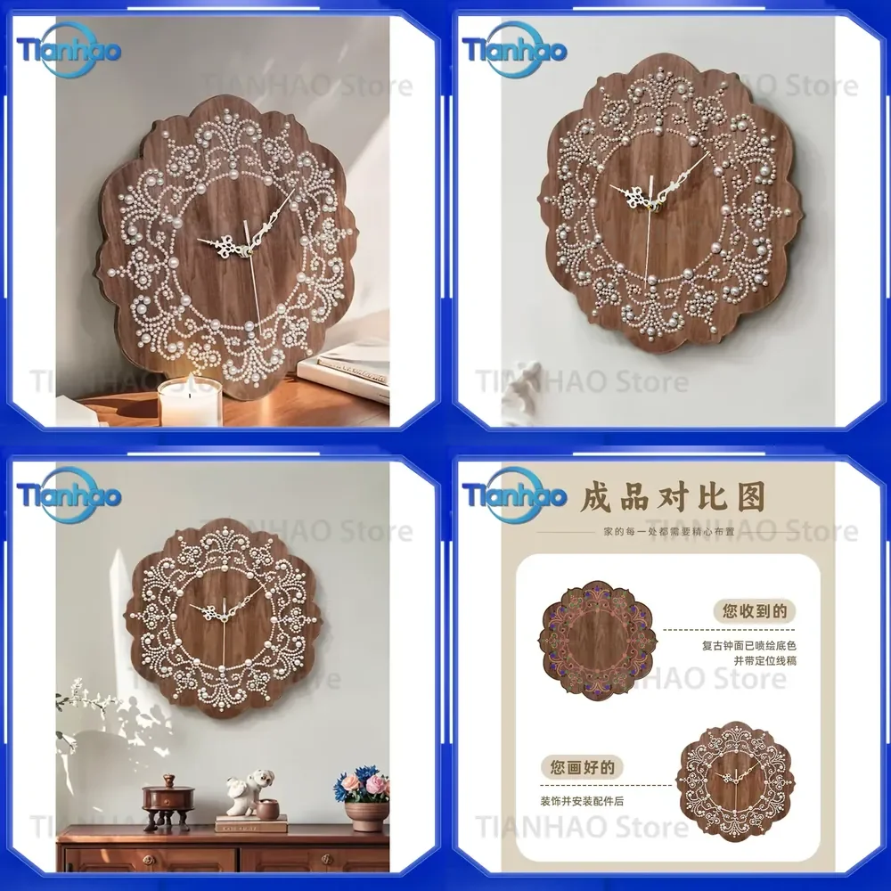 Wall Clock for Living Room Dining Room Pearl Desktop Pendulum Silent Clock Hanging Painting Antique Style High-End 2026 New
Wall Clock for Living Room Dining Room Pearl Desktop Pendulum Silent Clock Hanging Painting Antique Style High-End 2026 New