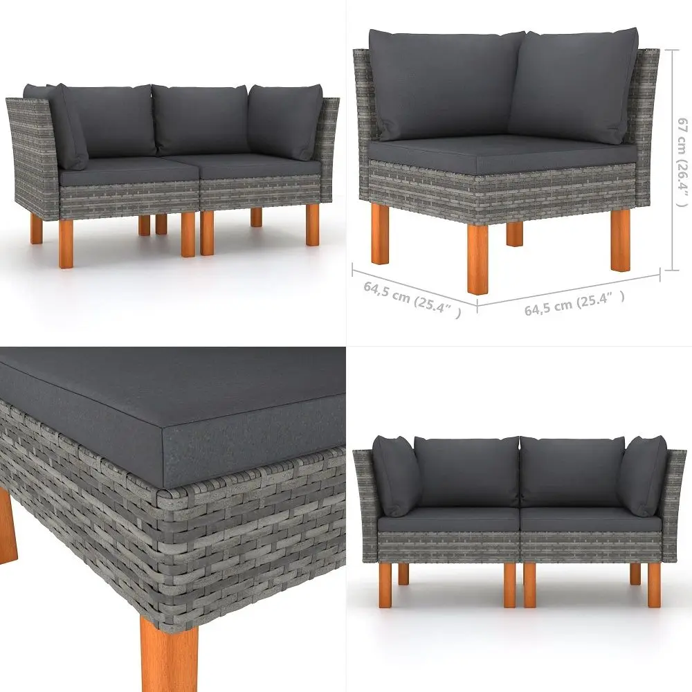 Lounge Chair Set, Acacia Wood Tanning Bed with WaterResistant Reclining Chair Cushions, Space Available on One Side for Poolsid
Lounge Chair Set, Acacia Wood Tanning Bed with WaterResistant Reclining Chair Cushions, Space Available on One Side for Poolsid