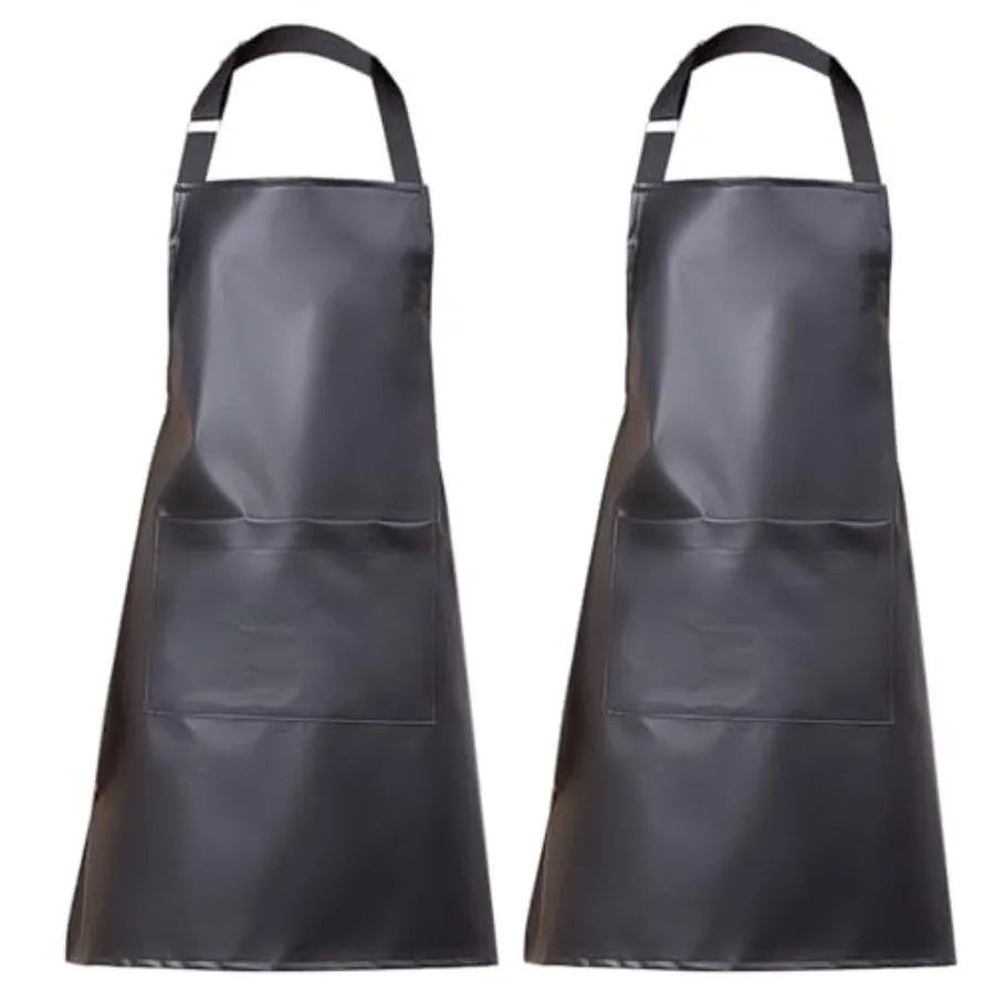 eywlwaar PU Waterproof Apron with One Big Pocket Adjustable Oil Proof Apron for Kitchen Dishwashing Cooking 29.92"x 26.77"
eywlwaar PU Waterproof Apron with One Big Pocket Adjustable Oil Proof Apron for Kitchen Dishwashing Cooking 29.92"x 26.77"