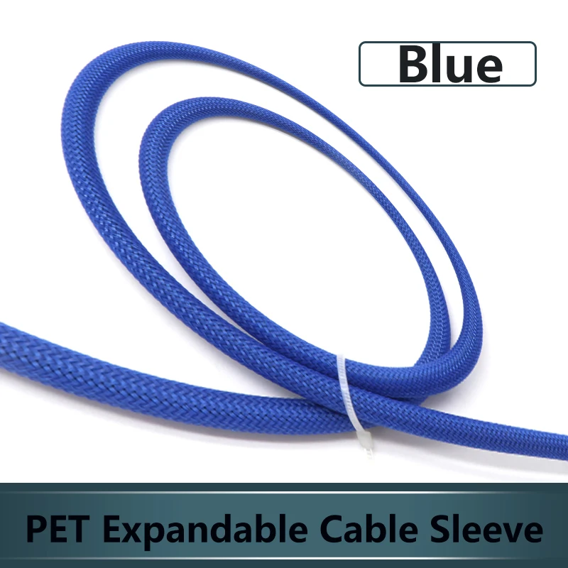 1~50m Blue PET Braid Sleeves 2/4/6/8/10/12/14/16/20/25/30/35/40/50/60mm High Density Snake Skin Wrap Sheath For Electric Cables
1~50m Blue PET Braid Sleeves 2/4/6/8/10/12/14/16/20/25/30/35/40/50/60mm High Density Snake Skin Wrap Sheath For Electric Cables