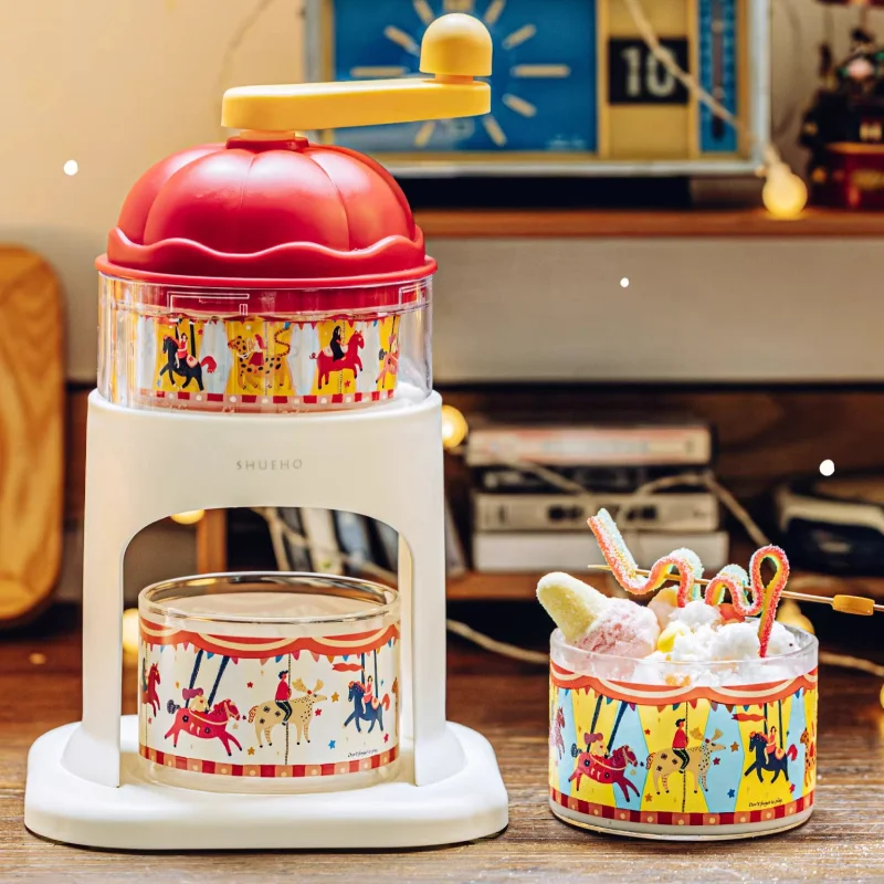 Tree carousel ice shaver manual small smoothie hail ice crushed ice hand crank stand children
Tree carousel ice shaver manual small smoothie hail ice crushed ice hand crank stand children