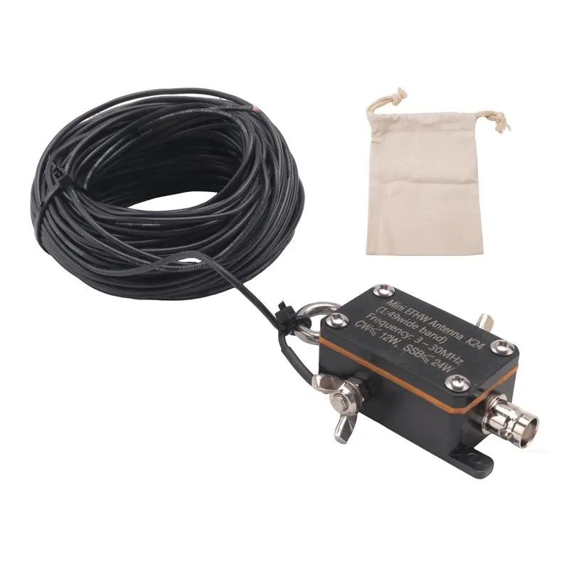 N13R-(Durable) Pocket EFHW Antenna K24 3-30Mhz Frequency Band Shortwave Antenna Wideband End-Fed Halfwave Antenna
N13R-(Durable) Pocket EFHW Antenna K24 3-30Mhz Frequency Band Shortwave Antenna Wideband End-Fed Halfwave Antenna