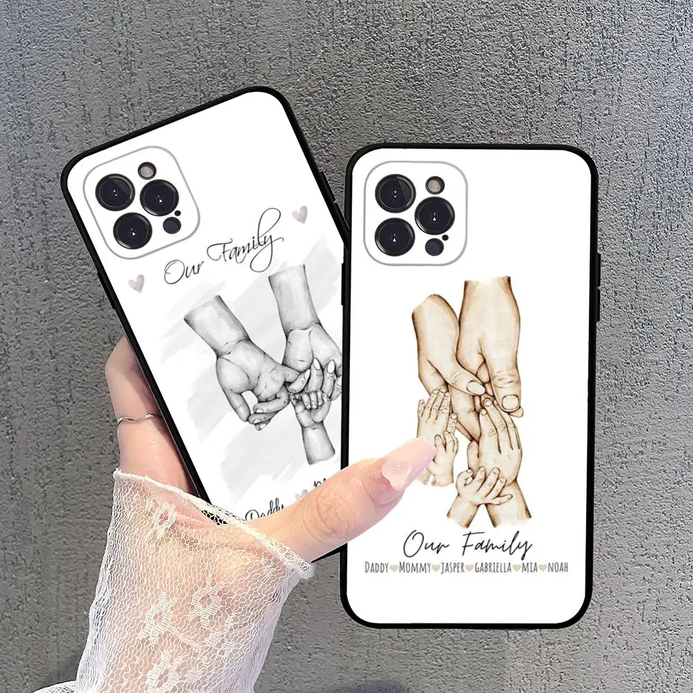 Baby Mom daughter Son Dad Hand Phone Case For iPhone 15 14 13 12 Mini 11 Pro XS Max X XR SE 6 7 8 Plus Soft Silicone Cover
Baby Mom daughter Son Dad Hand Phone Case For iPhone 15 14 13 12 Mini 11 Pro XS Max X XR SE 6 7 8 Plus Soft Silicone Cover