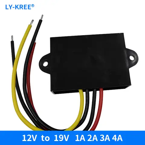 Converter 12V to 19V Boost Module Automotive DC Transformer Voltage Regulator Power Adapter 1a 2A 3A 4A Inverter
