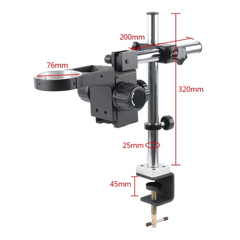 Adjustable Rotatable Clamp Type Stereo Trinocular Microscope Camera Stand Holder Bracket Arm Insulation PCB Repair Base 76mm
Adjustable Rotatable Clamp Type Stereo Trinocular Microscope Camera Stand Holder Bracket Arm Insulation PCB Repair Base 76mm