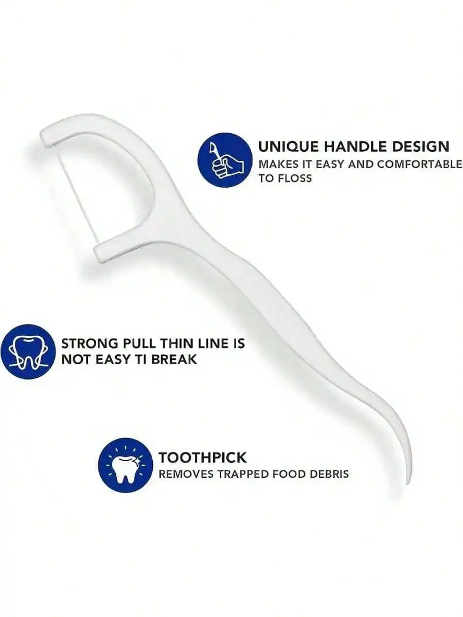 50pcs/Plastic Floss Picks, Disposable Dental Floss Sticks for Daily Oral Care
50pcs/Plastic Floss Picks, Disposable Dental Floss Sticks for Daily Oral Care