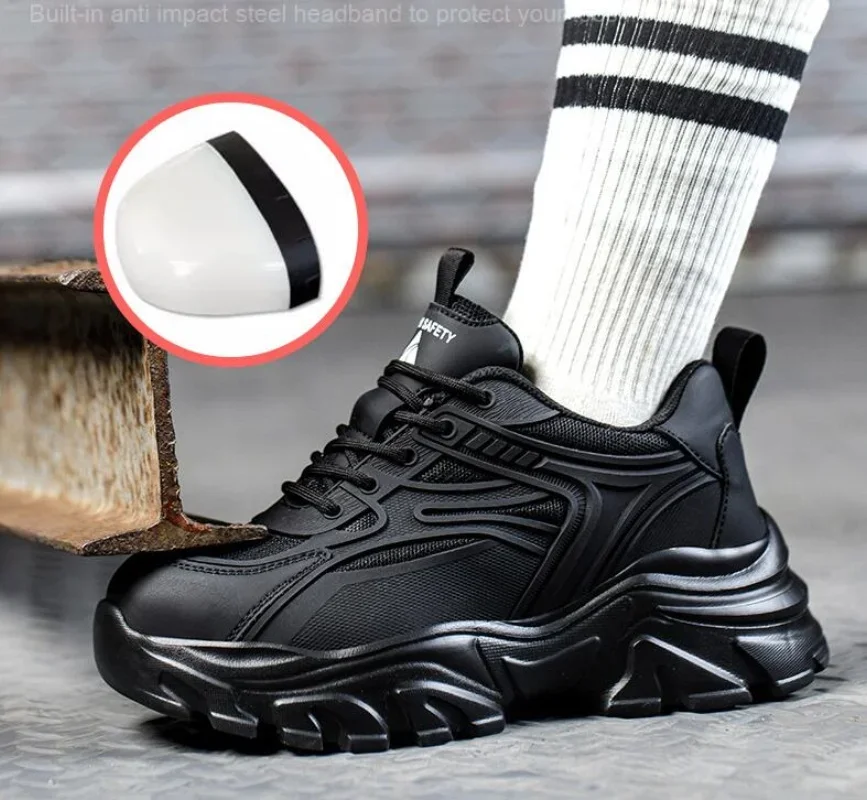 2025 женская защитная обувь для работы, защитные ботинки, дышащие спортивные рабочие кроссовки со стальным носком, устойчивые к проколам, строительные ботинки 
2025 женская защитная обувь для работы, защитные ботинки, дышащие спортивные рабочие кроссовки со стальным носком, устойчивые к проколам, строительные ботинки