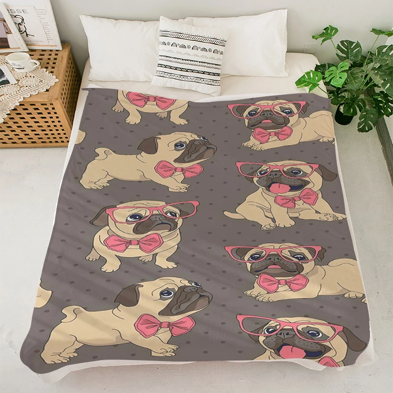 Anime Blanket S-Pet Dog Pugs Sleeping Blankets Microfiber Bedding Fluffy Soft Blankets King Size Blanket Warm Knee Fleece Downy
Anime Blanket S-Pet Dog Pugs Sleeping Blankets Microfiber Bedding Fluffy Soft Blankets King Size Blanket Warm Knee Fleece Downy
