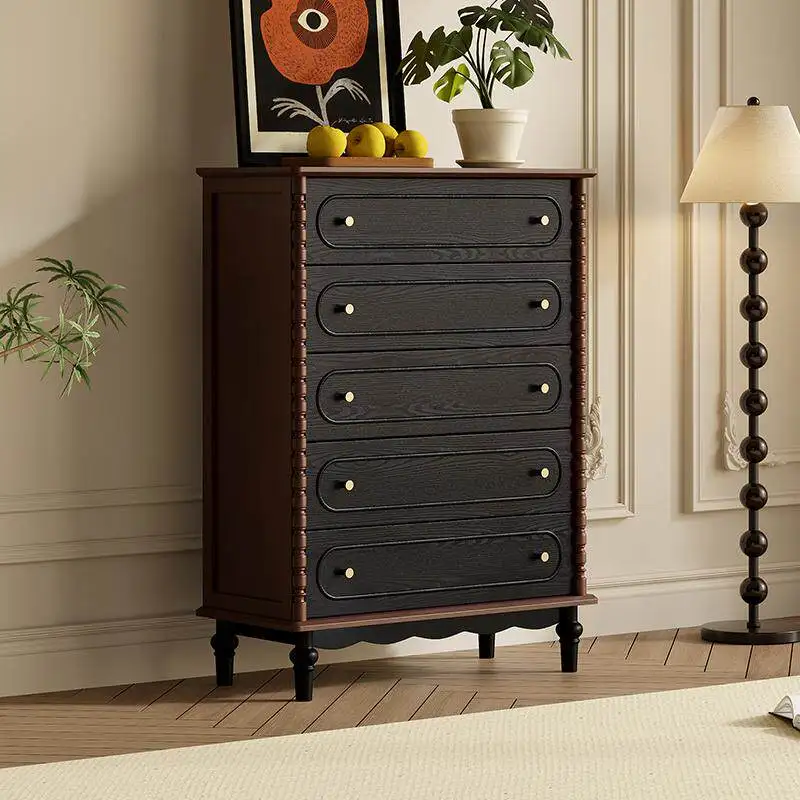 Pure solid wood chest of drawers French retro living room storage storage cabinet bedroom drawer cabinet side cabinet
Pure solid wood chest of drawers French retro living room storage storage cabinet bedroom drawer cabinet side cabinet