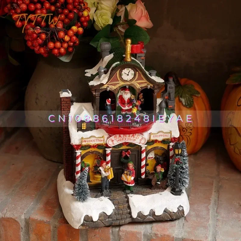 Christmas Gift Christmas House Lights Music Christmas House Resin Creative Ornaments Scene Layout Decoration Gift
Christmas Gift Christmas House Lights Music Christmas House Resin Creative Ornaments Scene Layout Decoration Gift