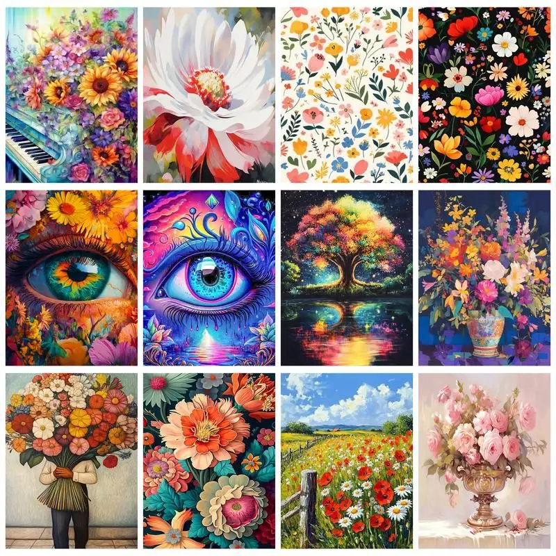 CHENISTORY Painting By Number Flower Landscape Kits For Adults Handpainted DIY Coloring By Number Drawing On Canvas Home Decor
CHENISTORY Painting By Number Flower Landscape Kits For Adults Handpainted DIY Coloring By Number Drawing On Canvas Home Decor