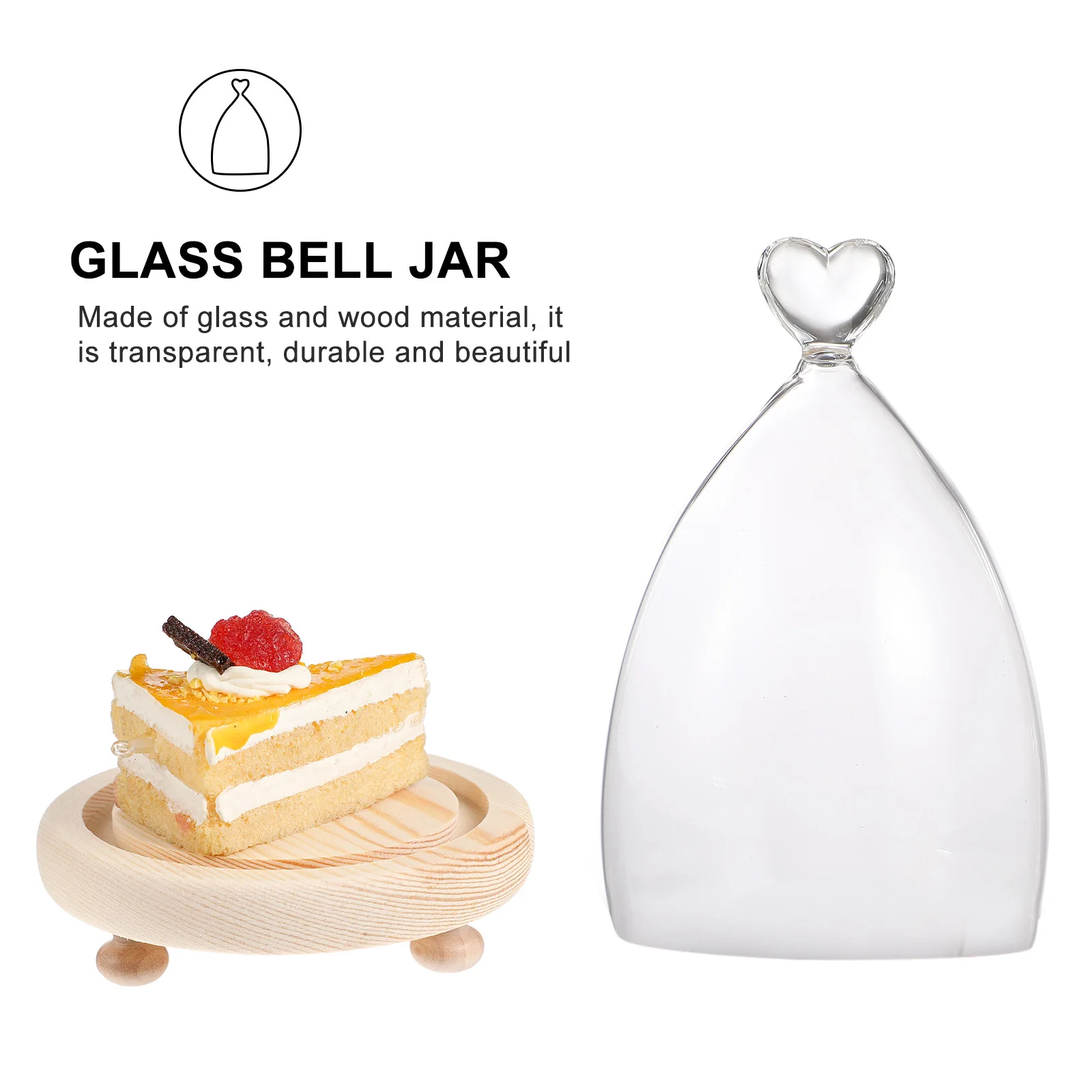 Heart Shaped Glass Dome Display Cover for Eternal Flowers Micro Landscape Decoration Clear Tabletop Decorative Accent Perfect
Heart Shaped Glass Dome Display Cover for Eternal Flowers Micro Landscape Decoration Clear Tabletop Decorative Accent Perfect