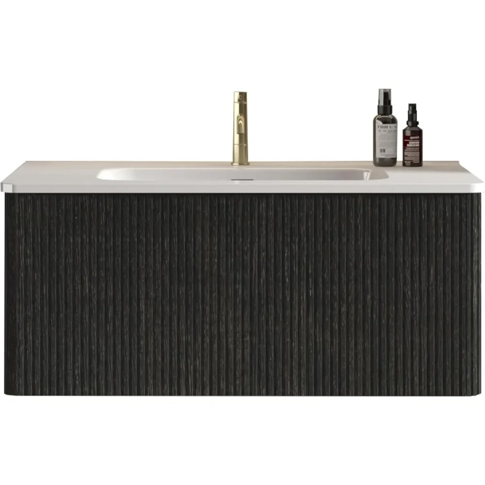 Bathroom Vanity Sink Combo Single Sink Wall Mounted Bathroom Cabinet with Ceramic Sink Modern Bathroom
Bathroom Vanity Sink Combo Single Sink Wall Mounted Bathroom Cabinet with Ceramic Sink Modern Bathroom